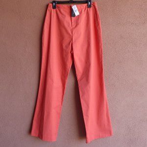 NATORI TWILL COTTON WIDE LEG PANTS, SZ 10, NEW